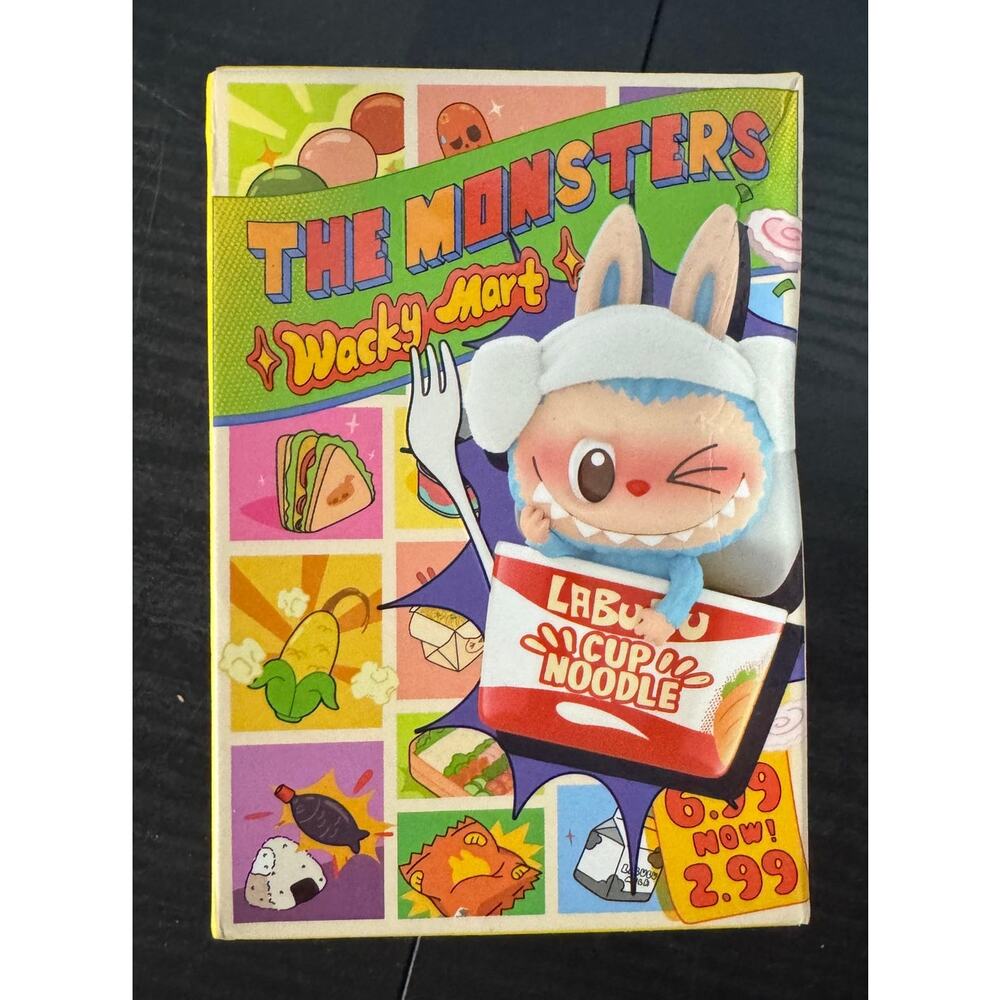 Popmart LABUBU NEW the Monsters Wacky Mart Series Blind Box Bunny Cup Noodle